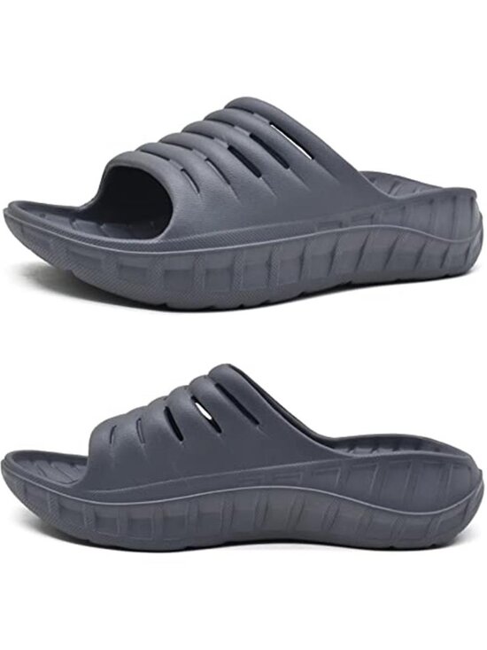 New Mens Recovery Sandals Orthotic Arch Support Open Toe Sport Slides Thick main image 6